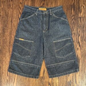 Vintage Y2K Baggy Raver Jean Shorts